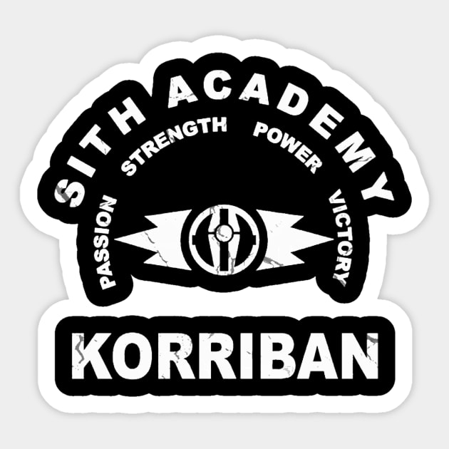 Siths Academy Logo Sticker by Noah Alexander Jones